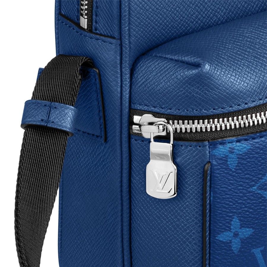 Hombre Louis Vuitton Bolsos Para Cruzar | Bolso Mensajero Outdoor Cobalt