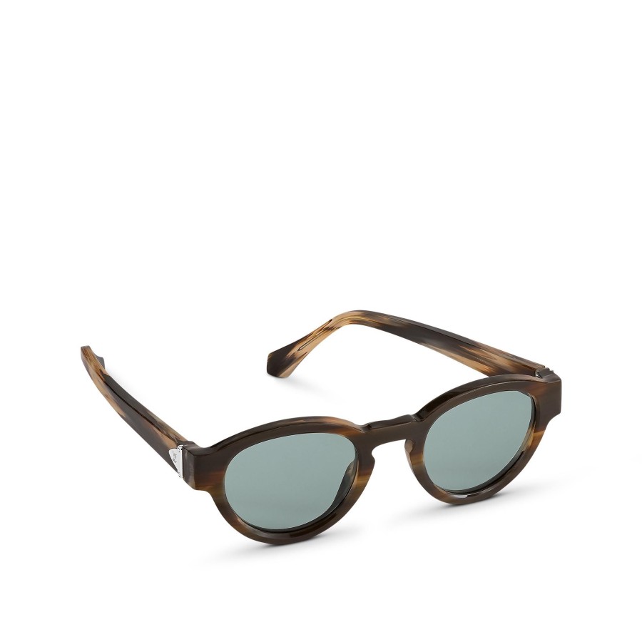 Hombre Louis Vuitton Gafas De Sol | Gafas De Sol Lv Glide Round Dark Brown