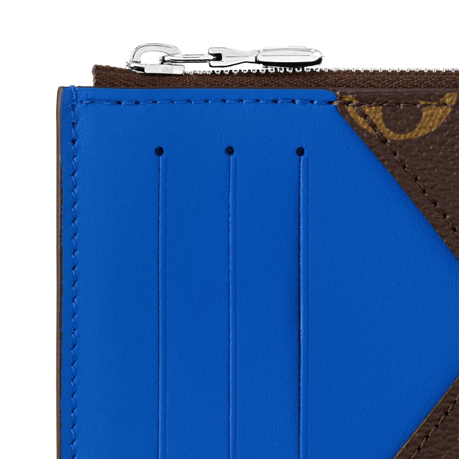 Hombre Louis Vuitton Tarjeteros Y Fundas De Pasaporte | Tarjetero Con Cremallera Azul