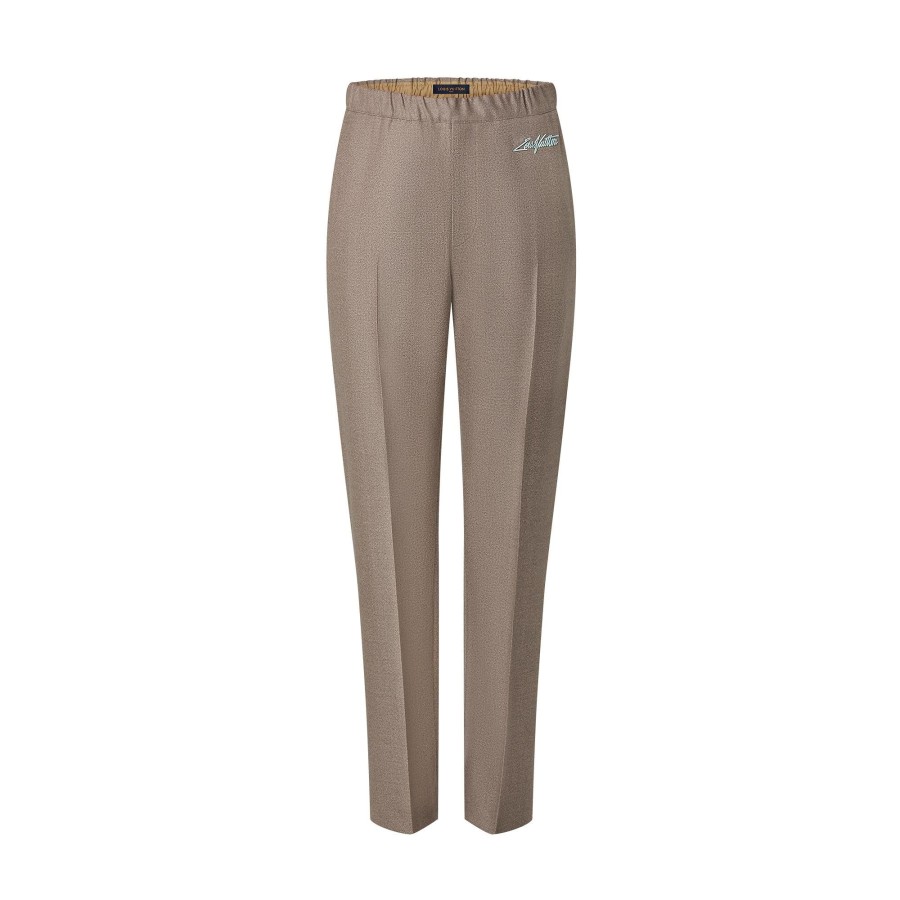 Hombre Louis Vuitton Pantalones | Pantalon Con Cordon