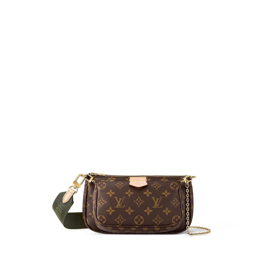 Mujer Louis Vuitton Bolsos Monogram Iconicos | Bolso Multi Pochette Accessoires Caqui