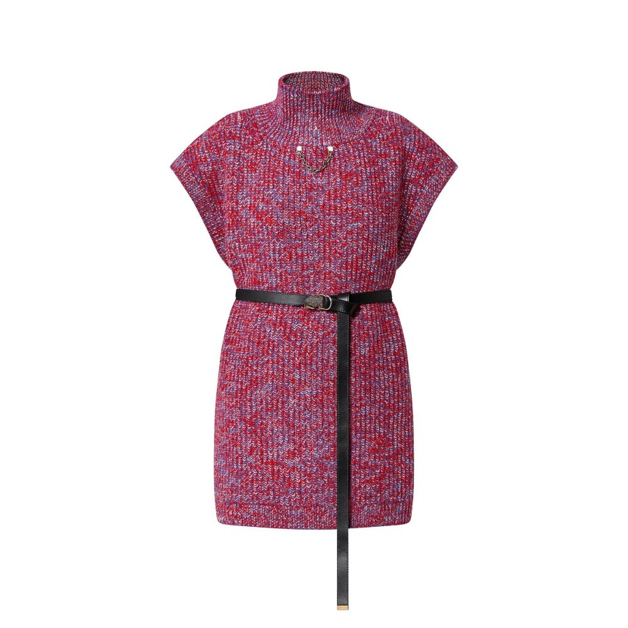 Mujer Louis Vuitton Vestidos | Minivestido De Punto Con Cuello Alto