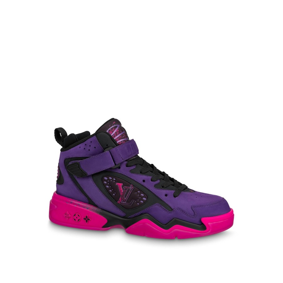 Hombre Louis Vuitton Zapatillas | Zapatilla Deportiva Lv Trainer 2 Violeta