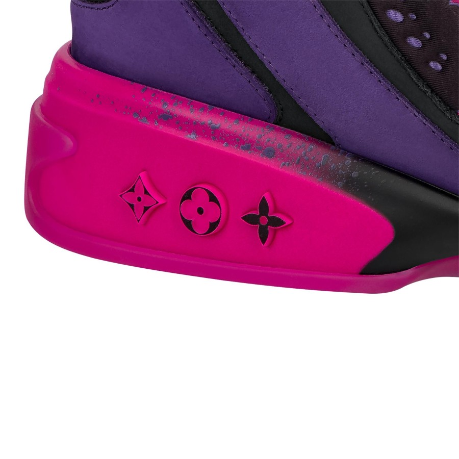 Hombre Louis Vuitton Zapatillas | Zapatilla Deportiva Lv Trainer 2 Violeta