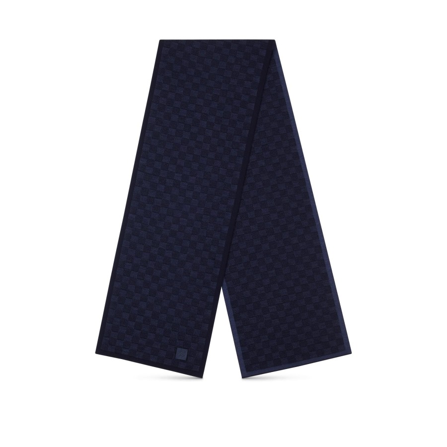 Hombre Louis Vuitton Bufandas | Bufanda Neo Petit Damier Azul Marino