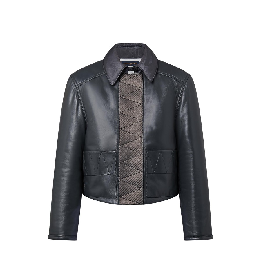 Mujer Louis Vuitton Abrigos Y Chaquetas | Chaqueta De Piel Con Corte Cuadrado