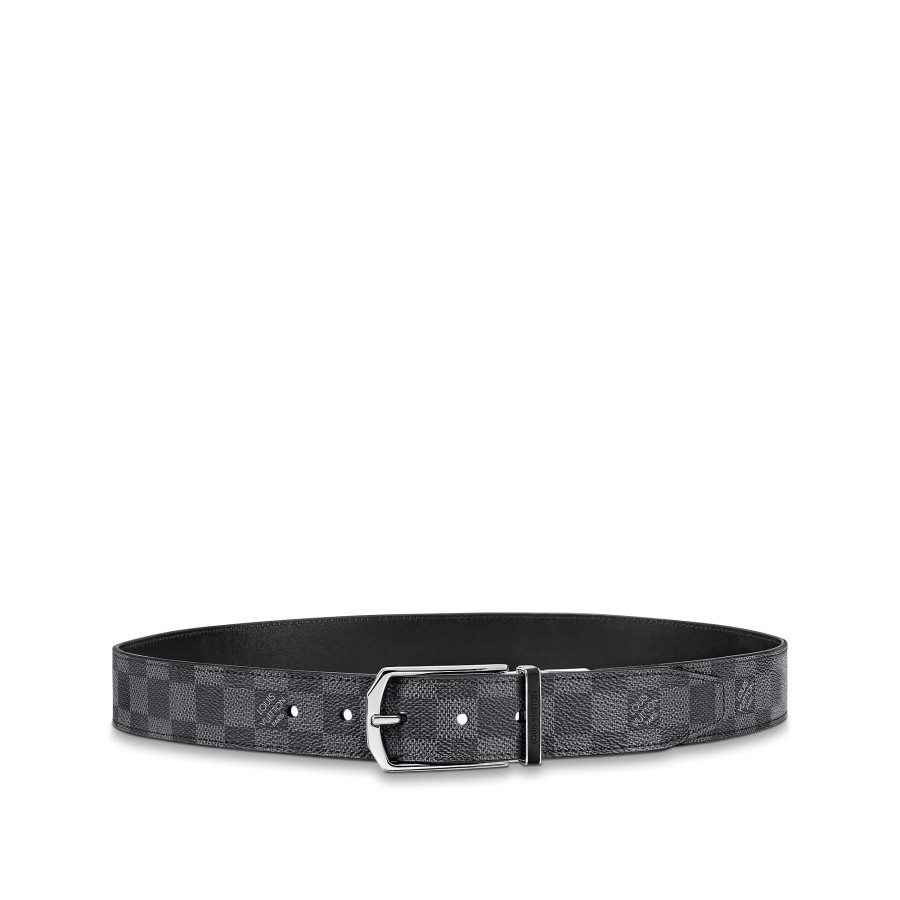 Hombre Louis Vuitton Cinturones | Cinturon Reversible Slender De 3,5 Cm