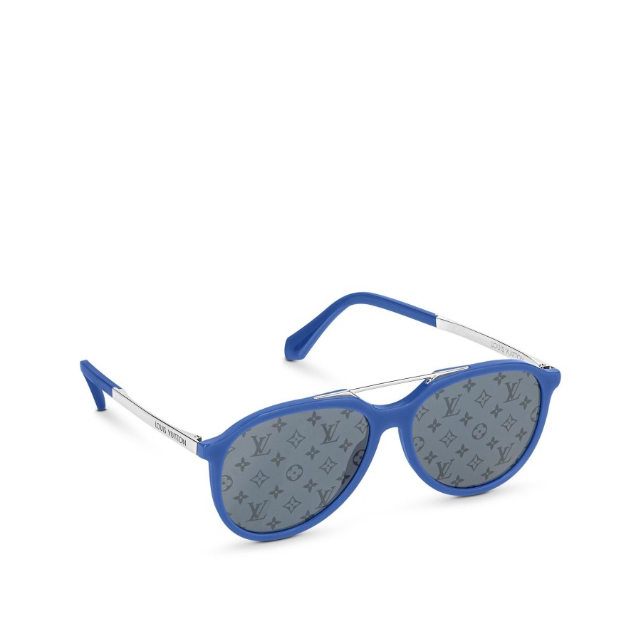 Hombre Louis Vuitton Gafas De Sol | Gafas De Sol Mix It Up Round Azul