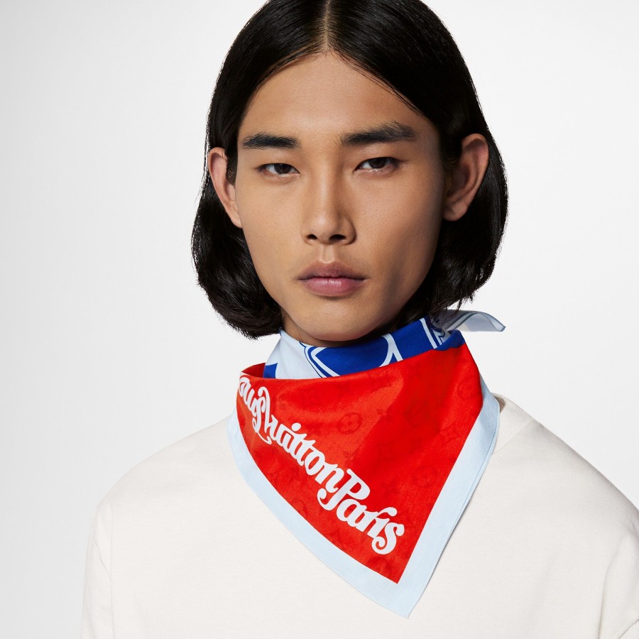 Hombre Louis Vuitton Bufandas | Set De 3 Bandanas Show Ss23