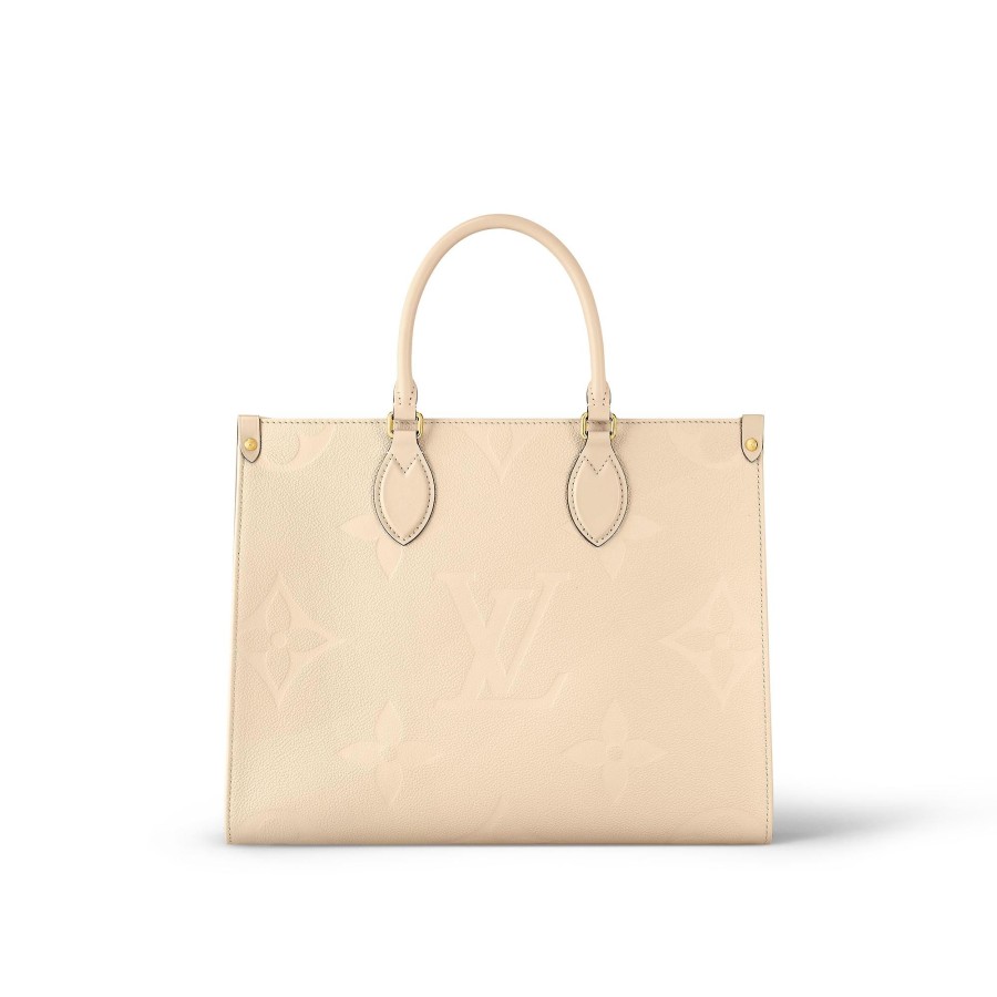 Mujer Louis Vuitton Seleccion De Bolsos En Piel | Bolso Onthego Mm Crema