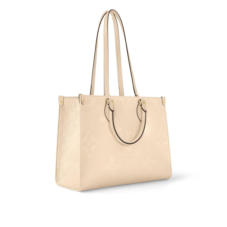 Mujer Louis Vuitton Seleccion De Bolsos En Piel | Bolso Onthego Mm Crema