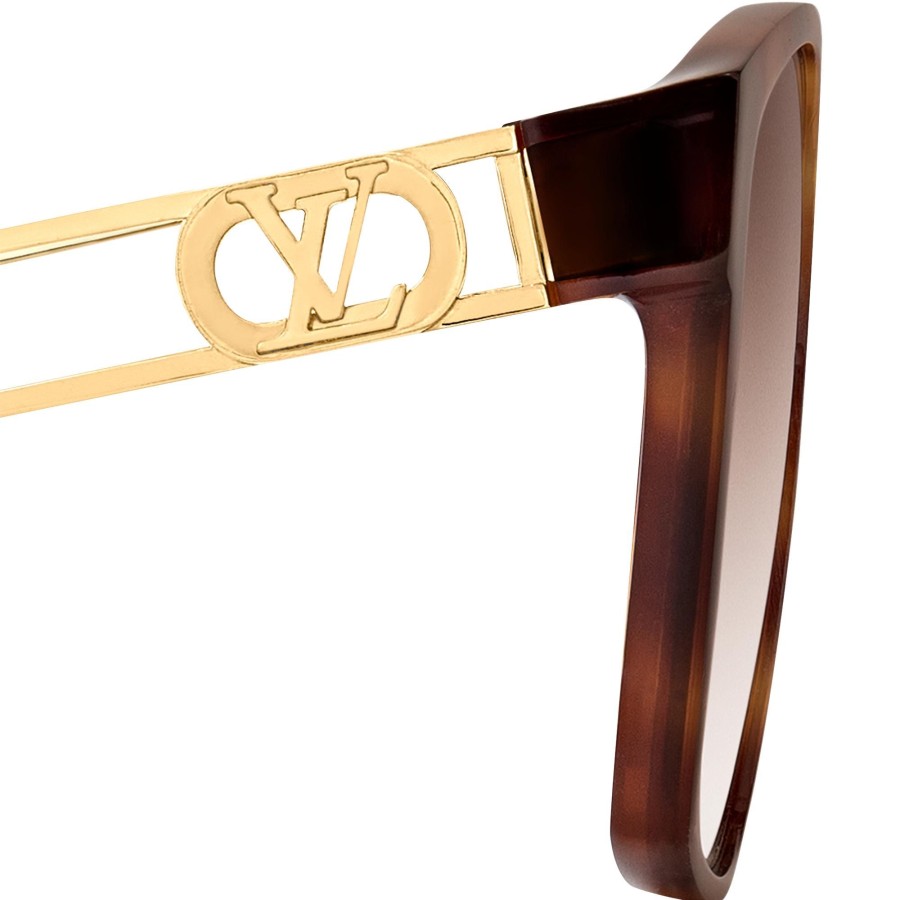 Mujer Louis Vuitton Gafas De Sol | Gafas De Sol Lv Link Light Classic Square Light Tortoise