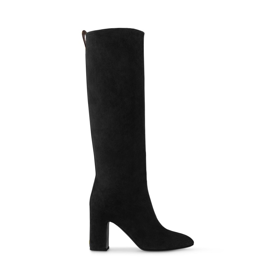 Mujer Louis Vuitton Botas Y Botines | Bota De Cana Alta Donna Negro