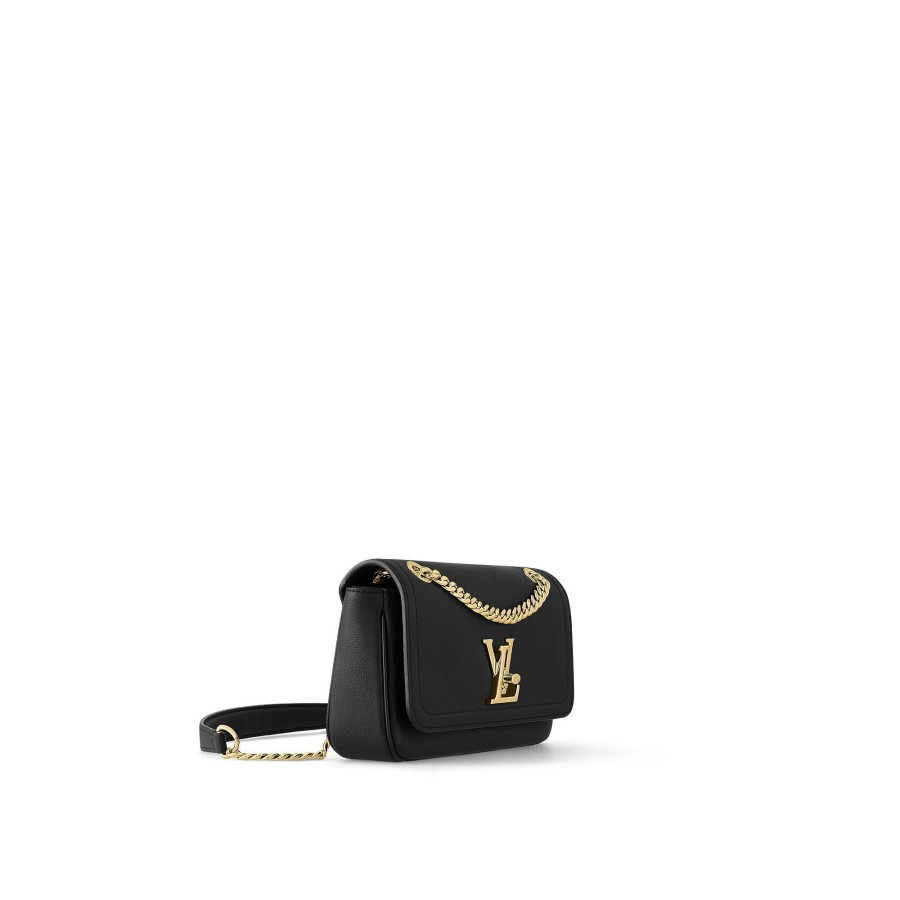 Mujer Louis Vuitton Seleccion De Bolsos En Piel | Bolso Lockme East West Con Cadena Negro