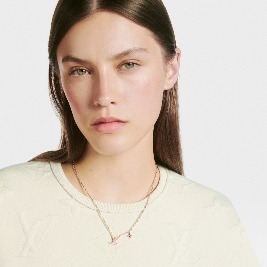 Mujer Louis Vuitton Collares Y Colgantes | Collar Lv Iconic Blush