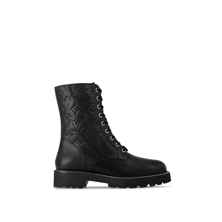 Mujer Louis Vuitton Botas Y Botines | Bota Militar Plana Territory