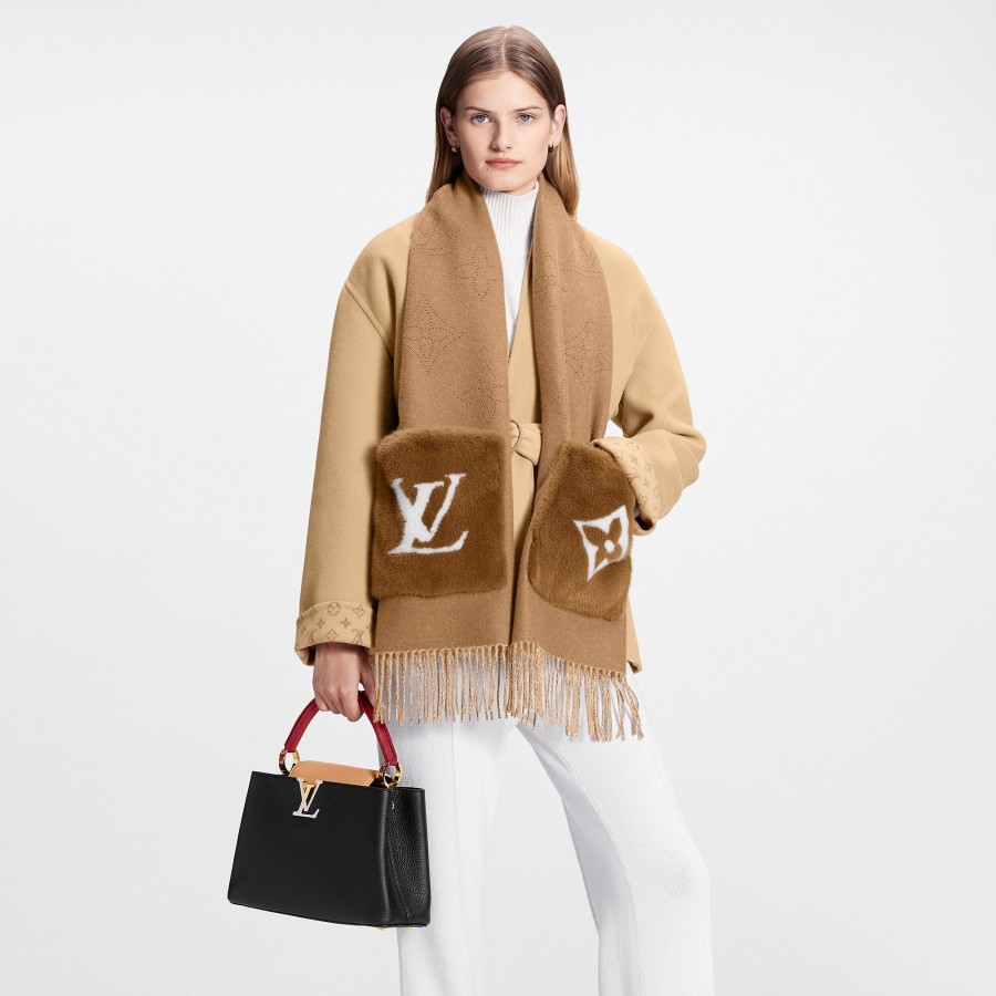 Mujer Louis Vuitton Bufandas | Bufanda Lv Cosy Mink Fur Collection