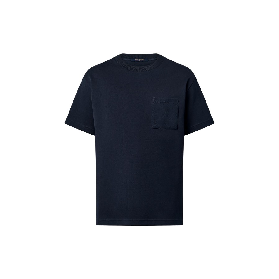 Hombre Louis Vuitton Camisetas Y Polos | Camiseta En Pique De Algodon Blueberry