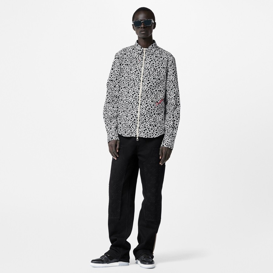 Hombre Louis Vuitton Camisas | Lv X Yk Camisa Con Cremallera Infinity Dots