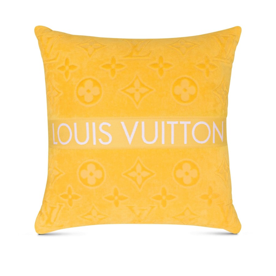 Mujer Louis Vuitton Accesorios Para El Hogar | Cojin Lvacation Amarillo