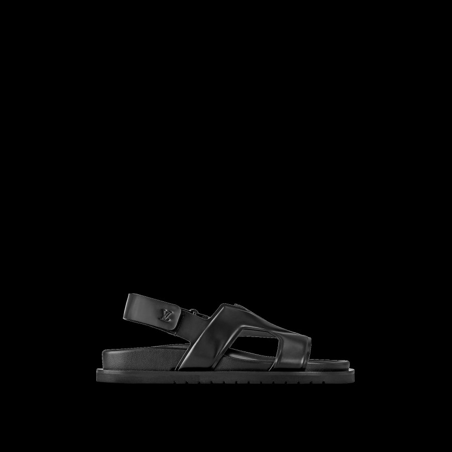 Hombre Louis Vuitton Sandalias | Sandalia Lv Oasis Negro