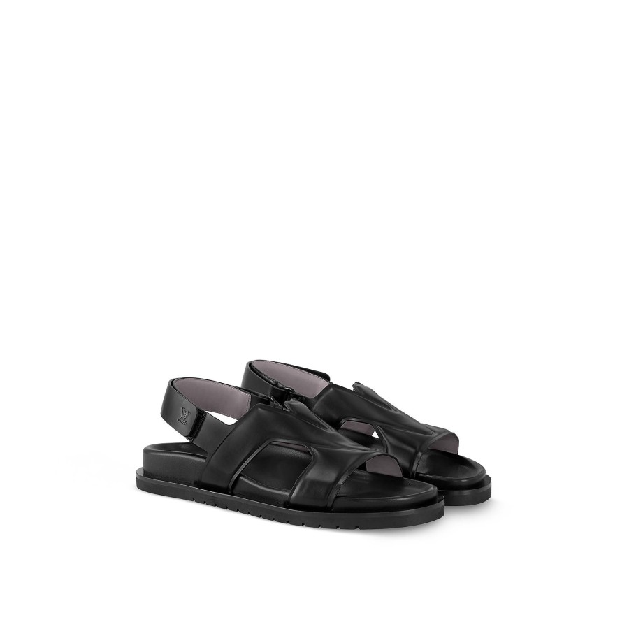 Hombre Louis Vuitton Sandalias | Sandalia Lv Oasis Negro