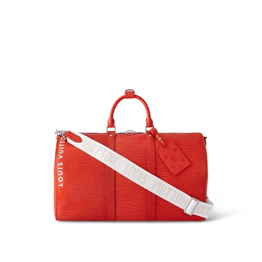 Hombre Louis Vuitton Seleccion De Bolsos De Piel | Bolsa De Viaje Keepall 50 Con Bandolera