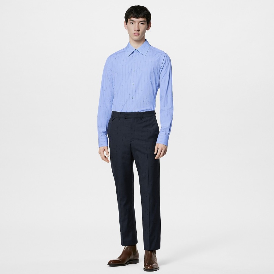 Hombre Louis Vuitton Camisas | Camisa De Manga Larga Y Corte Slim