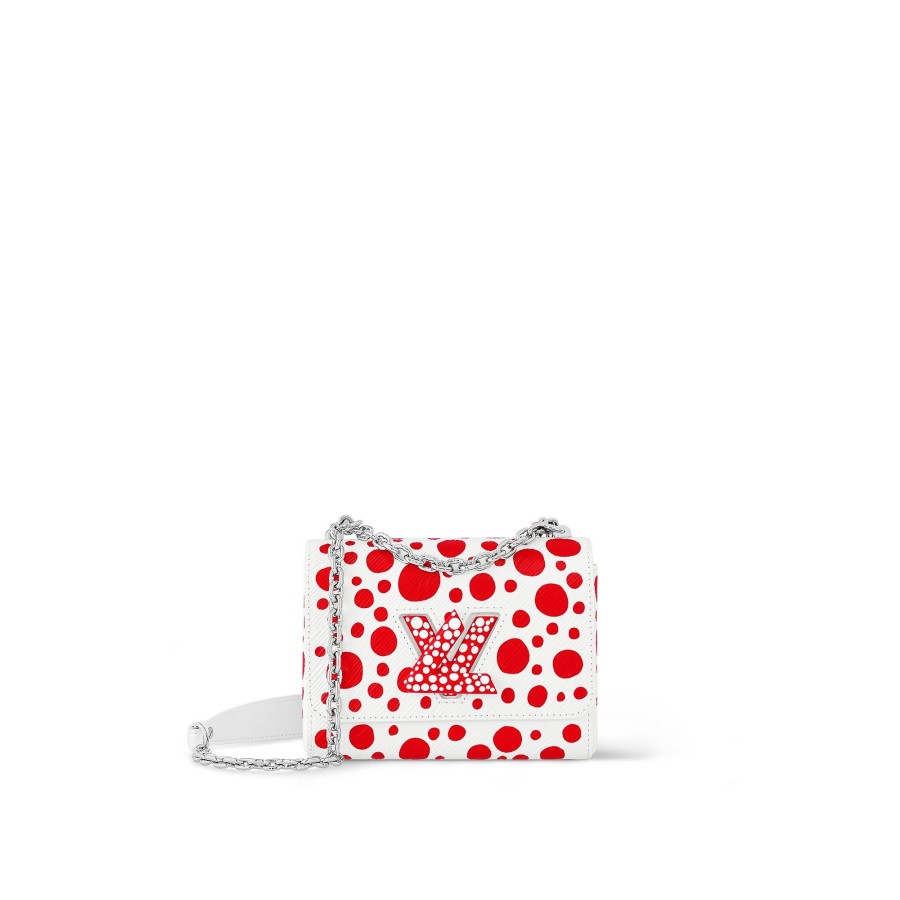 Mujer Louis Vuitton Bolsos Con Cadena Y Clutches | Lv X Yk Bolso Twist Pm Blanc Rouge