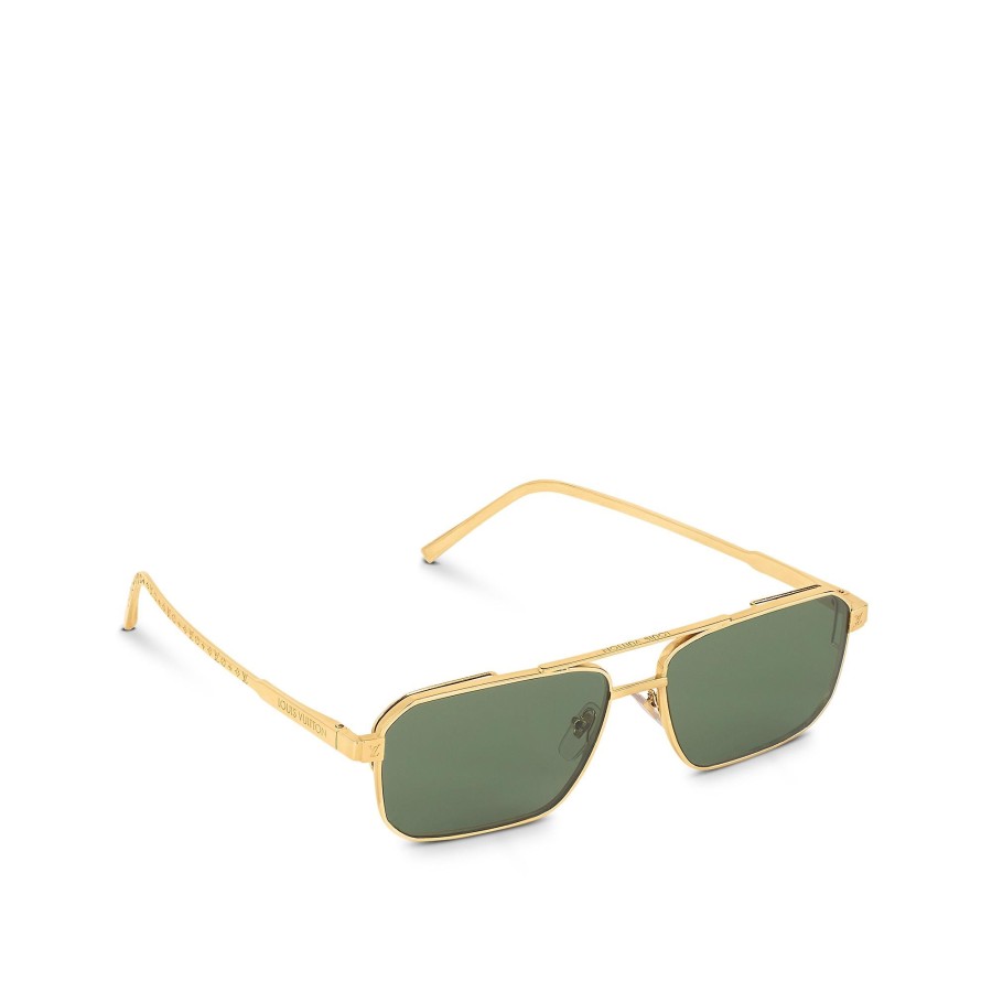 Hombre Louis Vuitton Gafas De Sol | Gafas De Sol Lv Rise Metal Square