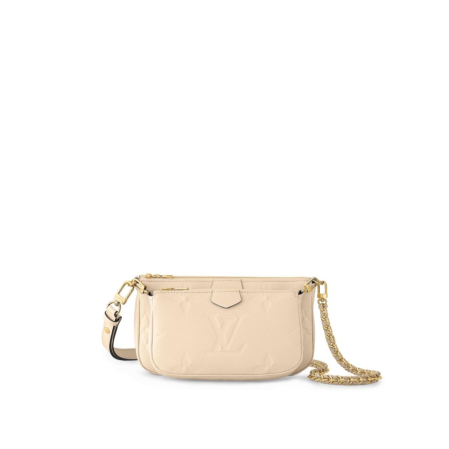 Mujer Louis Vuitton Seleccion De Bolsos En Piel | Bolso Multi Pochette Accessoires Crema