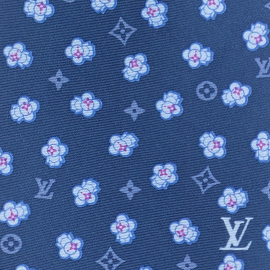 Hombre Louis Vuitton Corbatas Y Panuelos | Corbata Vivienne Swing Azul