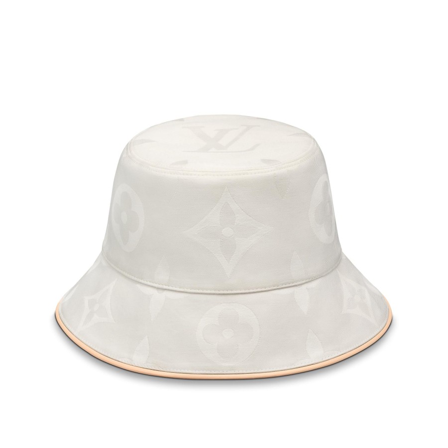 Mujer Louis Vuitton Gorros Y Guantes | Sombrero Bucket Dailygram Blanc