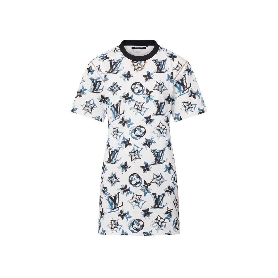 Mujer Louis Vuitton Vestidos | Vestido Tipo Camiseta 3D Mahina Monogram