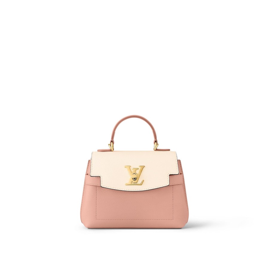 Mujer Louis Vuitton Seleccion De Bolsos En Piel | Bolso Lockme Ever Mini Rose Trianon/Quartz