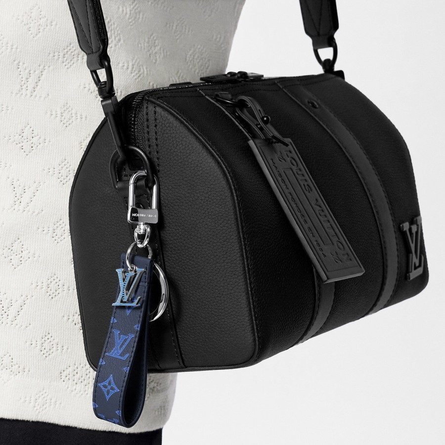 Hombre Louis Vuitton Llaveros Y Charms | Colgante Y Llavero Lv Shadow Dragonne Azul