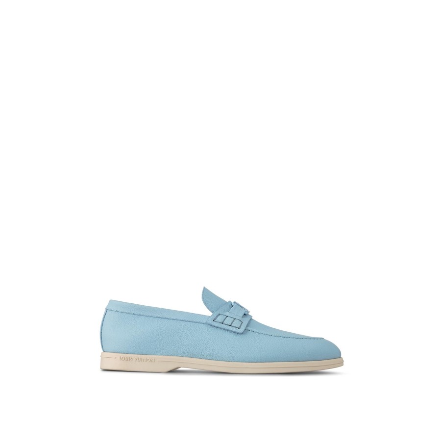 Hombre Louis Vuitton Mocasines | Mocasin Estate Azul Celeste