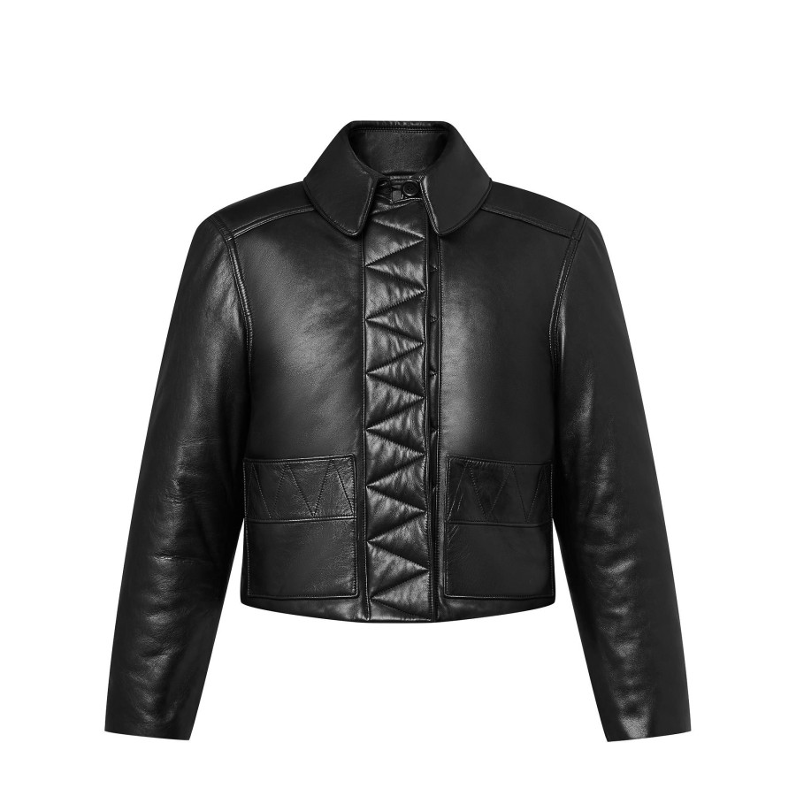 Mujer Louis Vuitton Abrigos Y Chaquetas | Chaqueta Motera De Piel