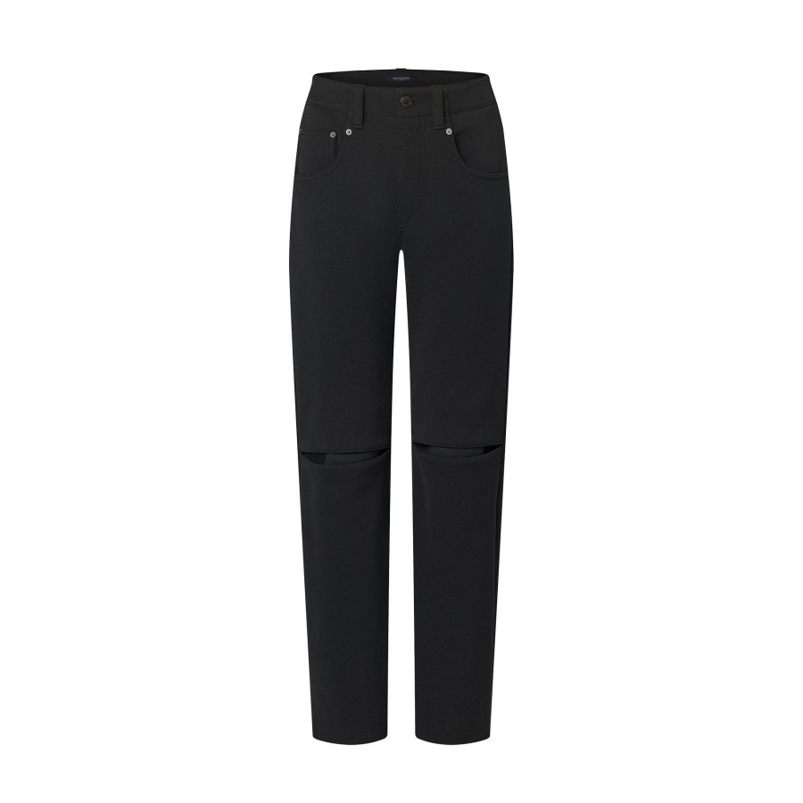 Mujer Louis Vuitton Pantalones | Pantalon De Sarga Con Abertura