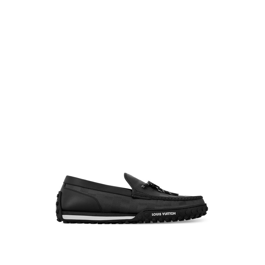 Hombre Louis Vuitton Mocasines | Mocasin Lv Racer Negro