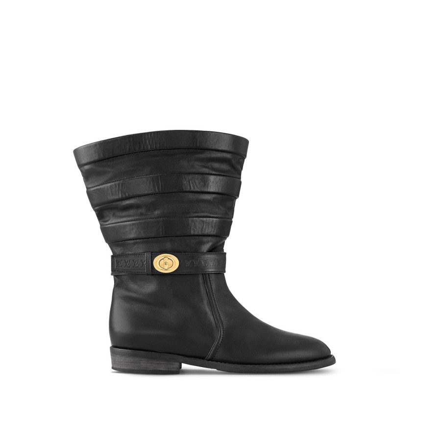 Mujer Louis Vuitton Botas Y Botines | Bota Plana Amiral De Media Cana