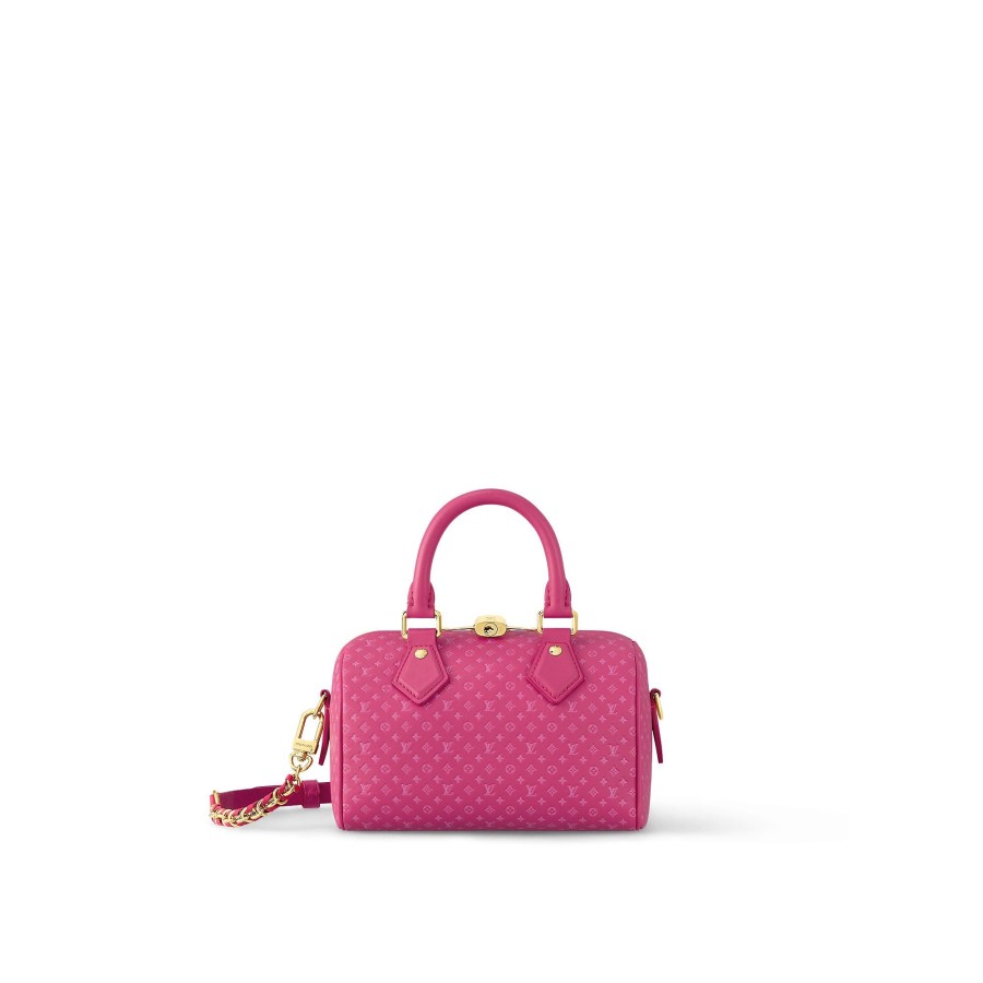 Mujer Louis Vuitton Bolsos Con Cadena Y Clutches | Bolso Speedy 20 Con Bandolera Rosa