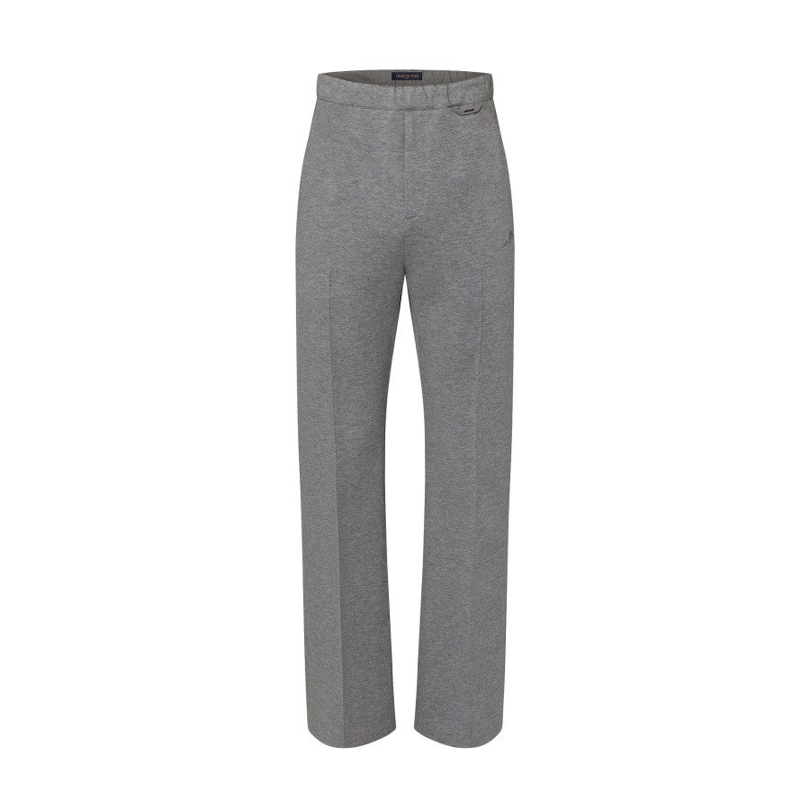 Hombre Louis Vuitton Pantalones | Pantalon Informal De Traje Gris Chine