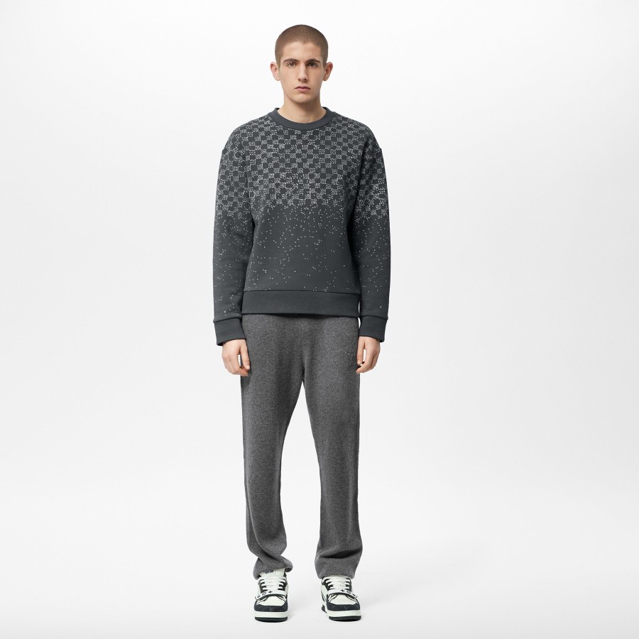 Hombre Louis Vuitton Punto Y Sudaderas | Sudadera Estampada Damier Spread