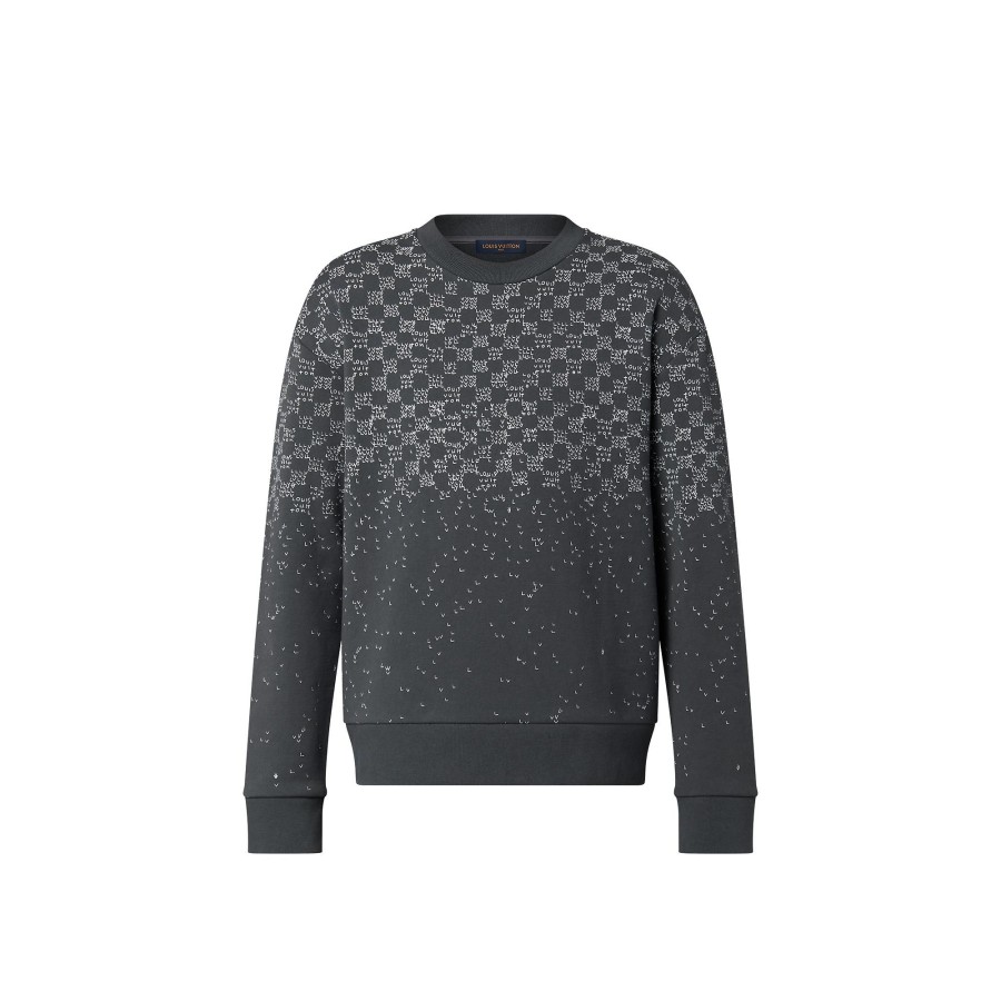 Hombre Louis Vuitton Punto Y Sudaderas | Sudadera Estampada Damier Spread