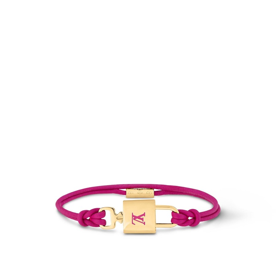 Mujer Louis Vuitton Pulseras | Pulsera Lv Padlock Fucsia Violet