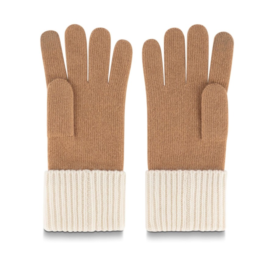 Mujer Louis Vuitton Gorros Y Guantes | Guantes Lv Headline Camel