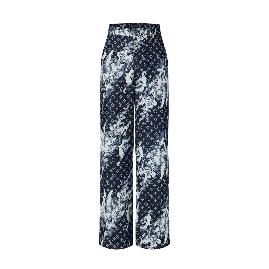 Hombre Louis Vuitton Pantalones | Vaqueros Monogram Estampados