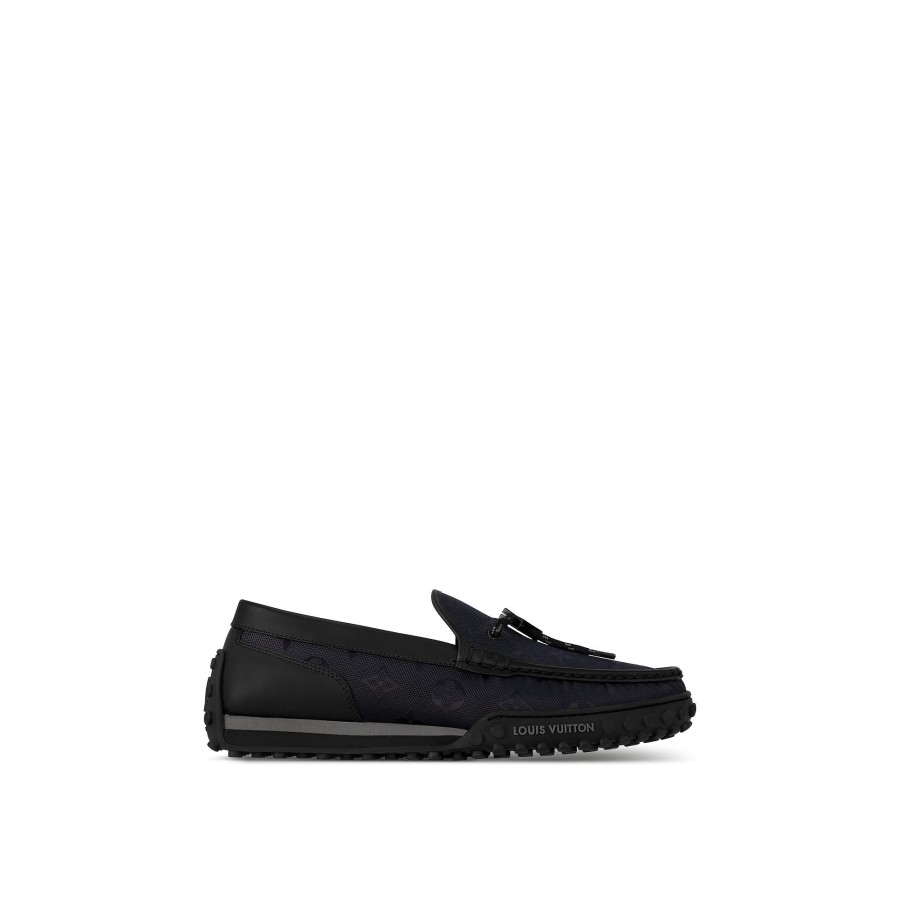 Hombre Louis Vuitton Mocasines | Mocasin Lv Racer Negro