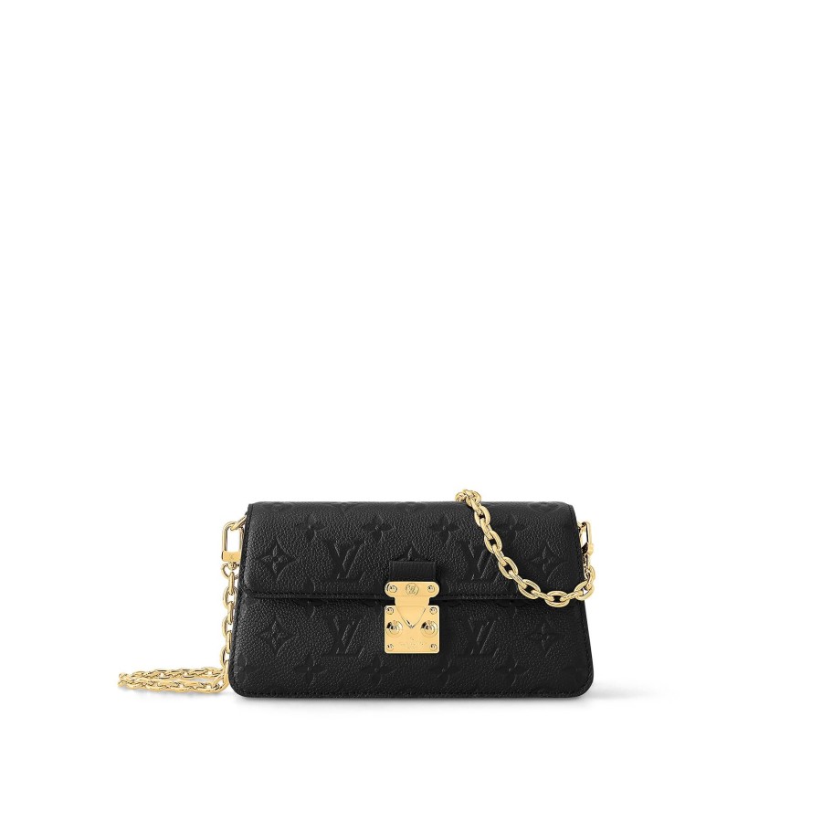 Mujer Louis Vuitton Bolsos Mini | Cartera Metis Con Cadena Negro